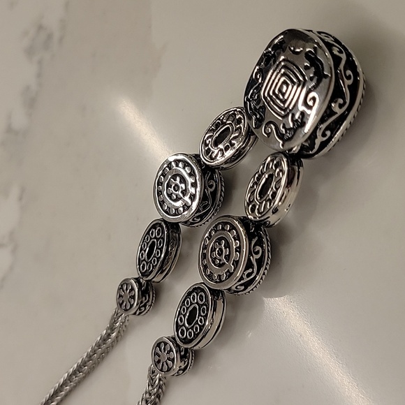 Tocara Stainless Steel Purple Sunstone Necklace - Picture 8 of 8